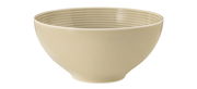 Sandbeige Schüssel Beat 15,5 cm, seitliche Perspektive