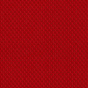 Nahaufnahme eines roten, strukturierten Stoffes mit gleichmäßigem Muster