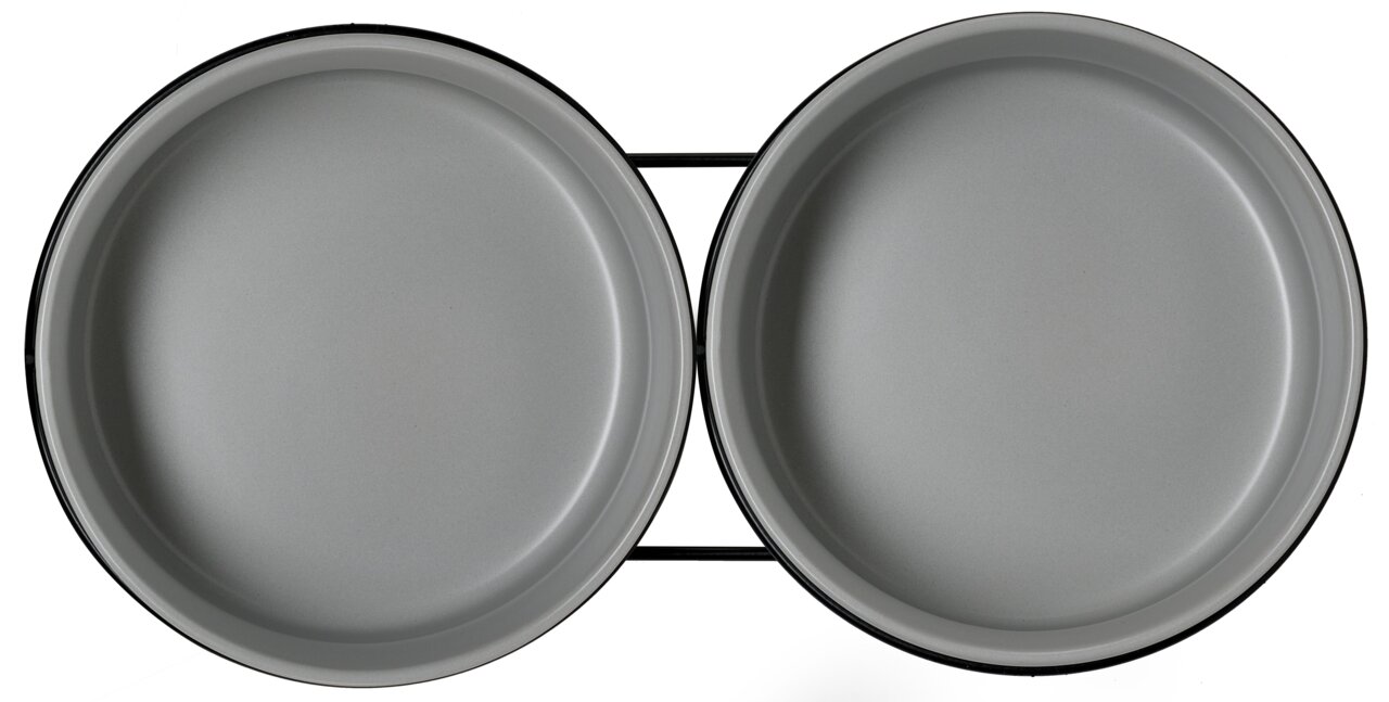 Zweifaches Napfset aus Metall, Draufsicht