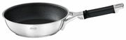 Rösle Bratpfanne 20cm Silence Pro aus Edelstahl mit Antihaftbeschichtung, seitliche Perspektive