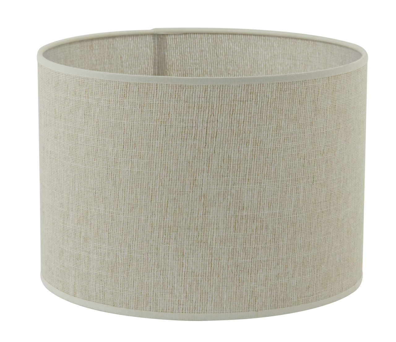 Light&Living Lampenschirm BRESKA Zylindrischer Lampenschirm aus beigem Stoff, seitliche Perspektive