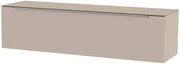 Hänge-Lowboard in beige aus seitlicher Perspektive