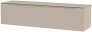 Hänge-Lowboard in beige aus seitlicher Perspektive
