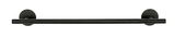 Schwarze Badetuchstange Uno, 60 cm, aus der Vorderansicht