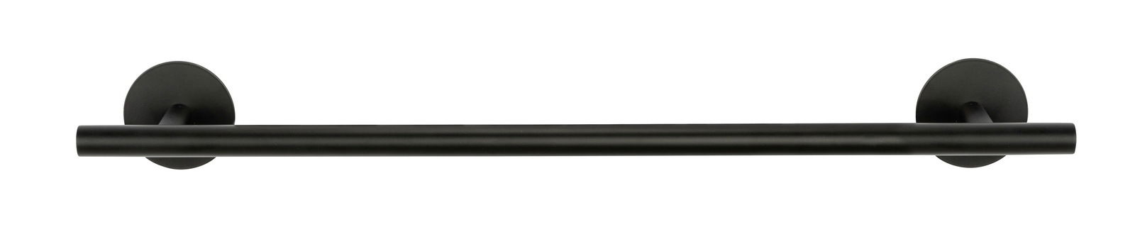 Schwarze Badetuchstange Uno, 60 cm, aus der Vorderansicht