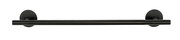 Schwarze Badetuchstange Uno, 60 cm, aus der Vorderansicht