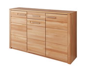 XL-Schuhschrank aus Holz mit mehreren Schubladen, seitliche Perspektive