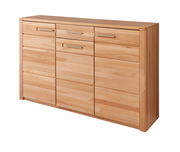 XL-Schuhschrank aus Holz mit mehreren Schubladen, seitliche Perspektive