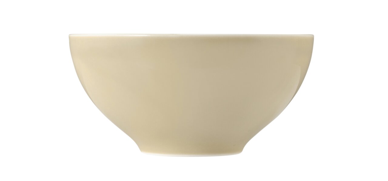 Schüssel Beat 15,5cm in sandbeige, seitliche Ansicht