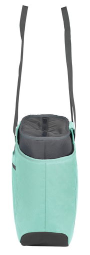 Iso Bag in mintgrün mit schwarzen Trägern, Vorderansicht