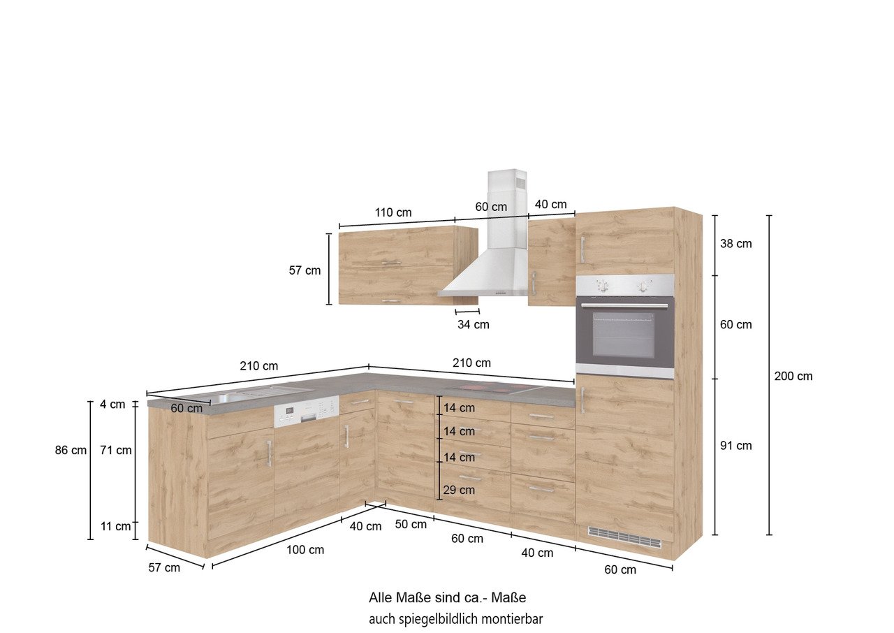 Möbel | SORRENTO Held Eck-Küchenzeile 1305262