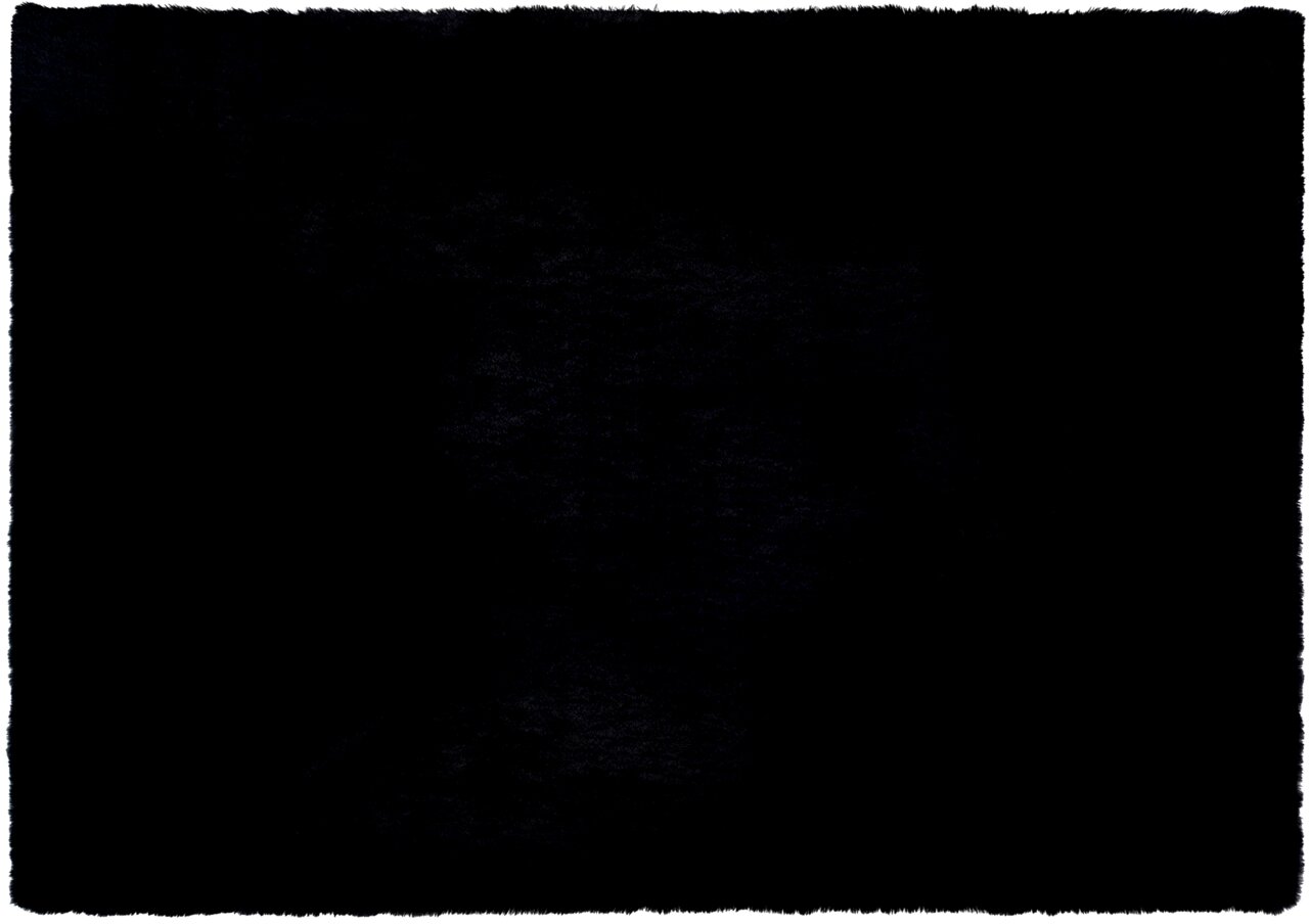 OCI Fellteppich ROCKY SOFT Schwarzer Fellteppich in Draufsicht