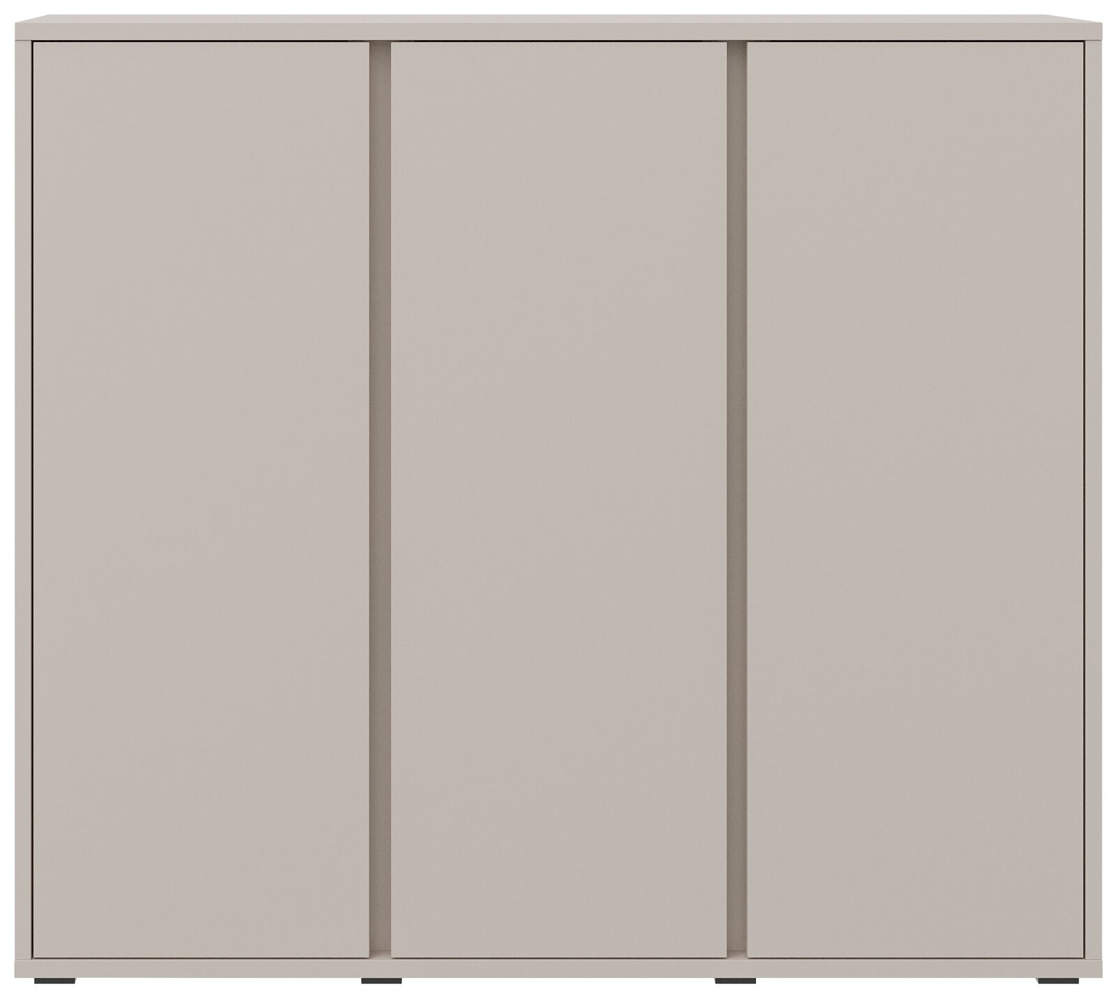 Schuhschrank mit drei Türen in Frontansicht