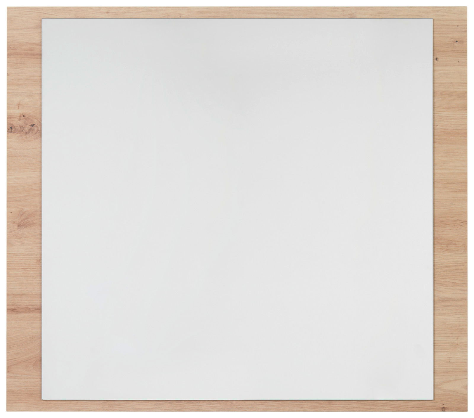 Rechteckiger Spiegel mit Holzrahmen, aus der Vogelperspektive fotografiert