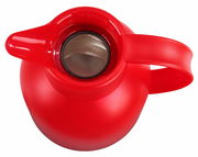 Rote Isolierkanne SAMBA 1,5L aus der Vogelperspektive