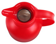 Rote Isolierkanne SAMBA 1,5L aus der Vogelperspektive