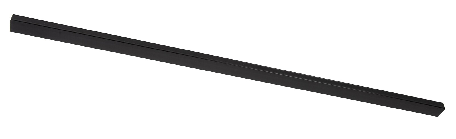 Schwarze Stromschiene von Lucide, 100 cm lang, in diagonaler Perspektive dargestellt.