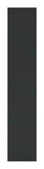 Ansicht einer anthrazitfarbenen Tür in voller Höhe, frontal betrachtet.