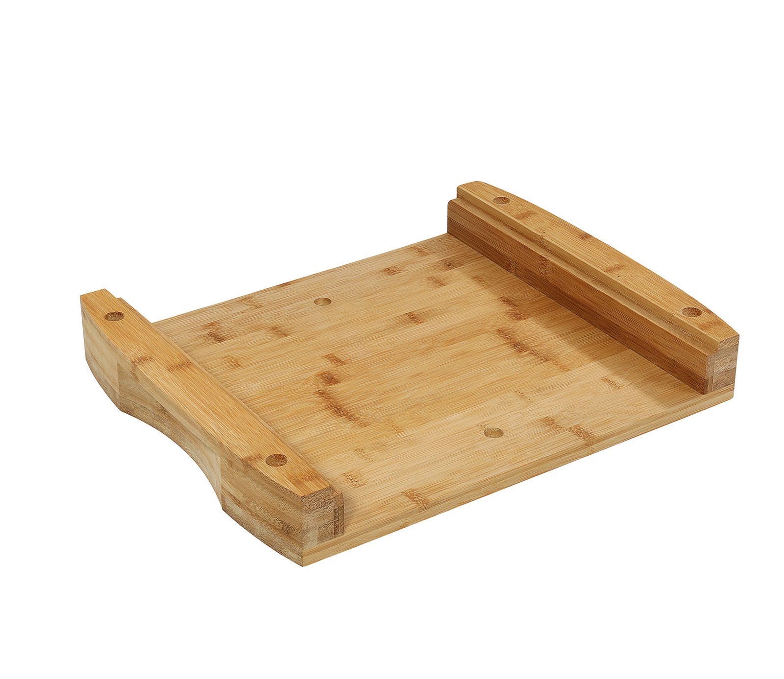 Holz-Arbeitsbrett STATION ONE aus Bambus, perspektivische Ansicht von oben