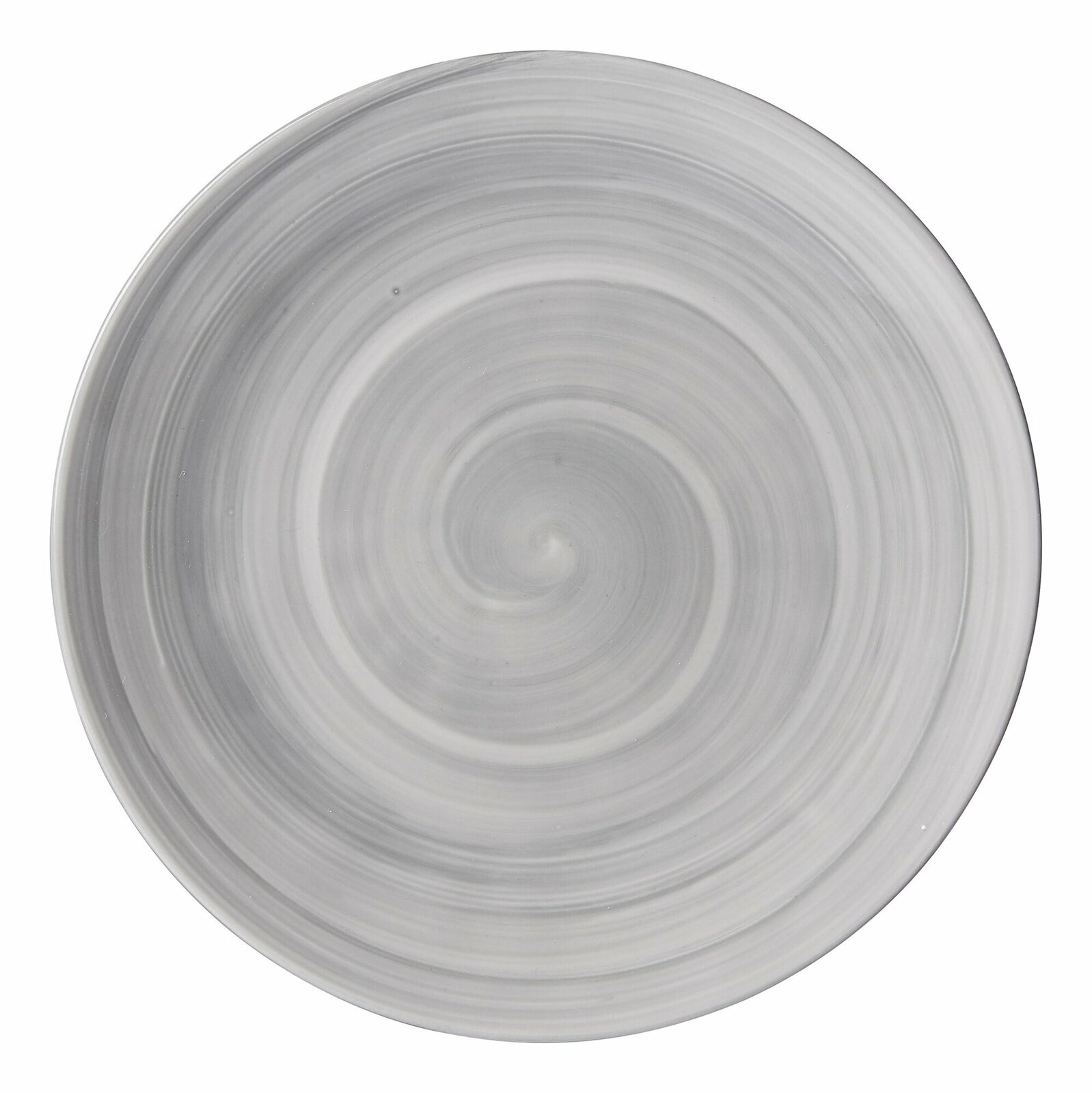 Ritzenhoff & Breker Dessertteller VALENCIA Grauer Dessertteller mit spiralförmigem Muster, Draufsicht