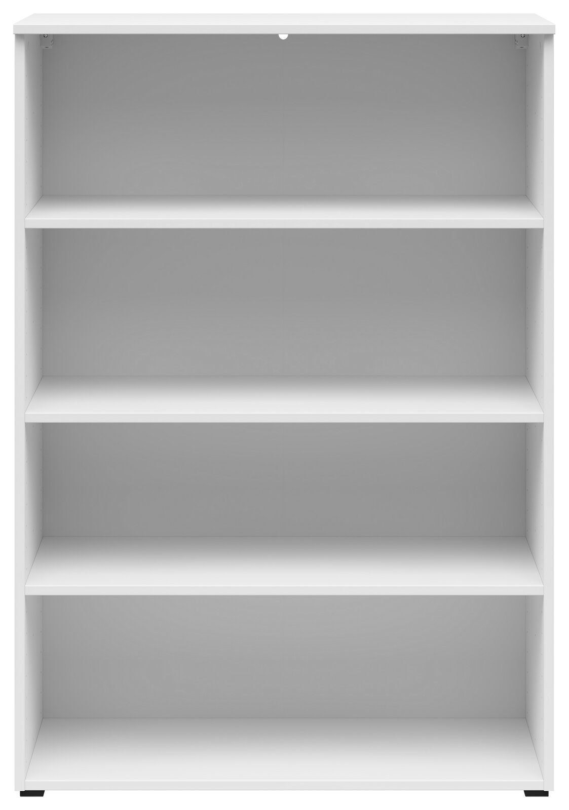 Carryhome Regal MULTISTAURAUM Weißes Regal mit vier Ebenen, frontal betrachtet