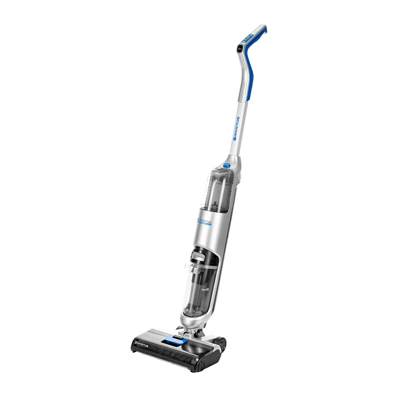 Kabelloser Staubsauger Invictus WD7 in seitlicher Perspektive
