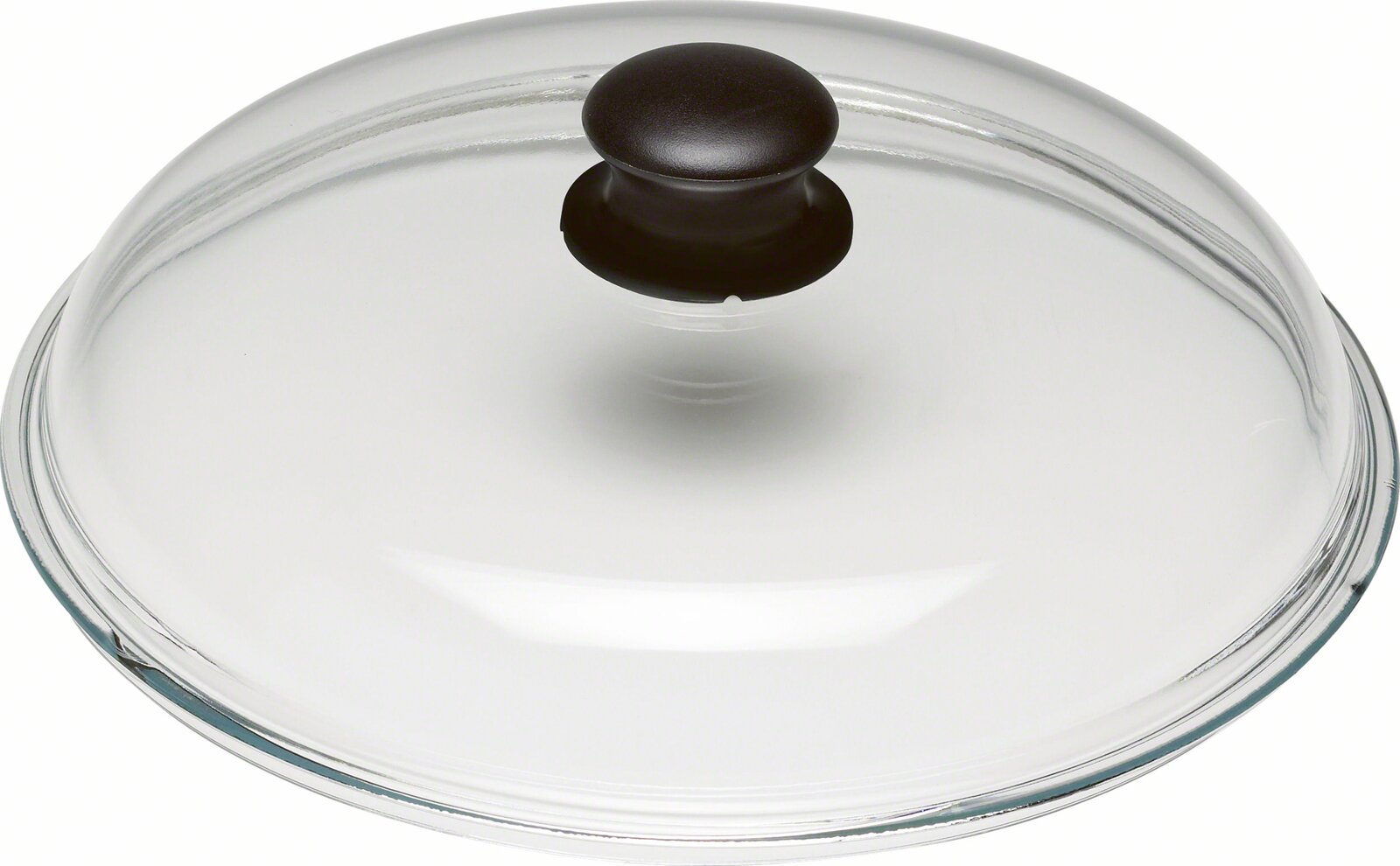 BALLARINI Glasdeckel Glasdeckel mit schwarzem Griff, Draufsicht