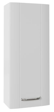 Weißer Hängeschrank mit Metallgriff, Frontalansicht