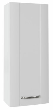 Weißer Hängeschrank mit Metallgriff, Frontalansicht