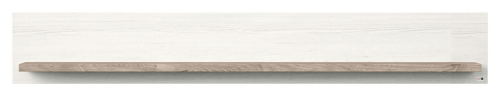 Wandboard aus Holz in heller Holzoptik, frontal betrachtet