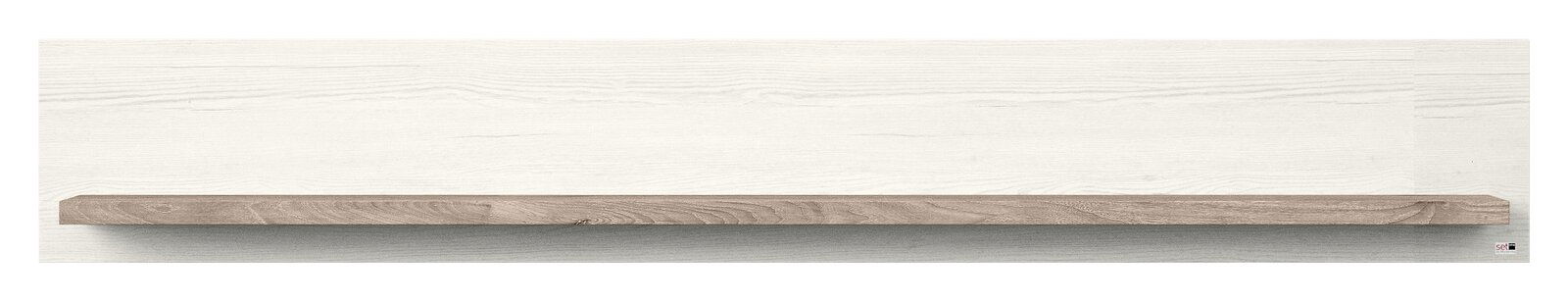 Wandboard aus Holz in heller Holzoptik, frontal betrachtet