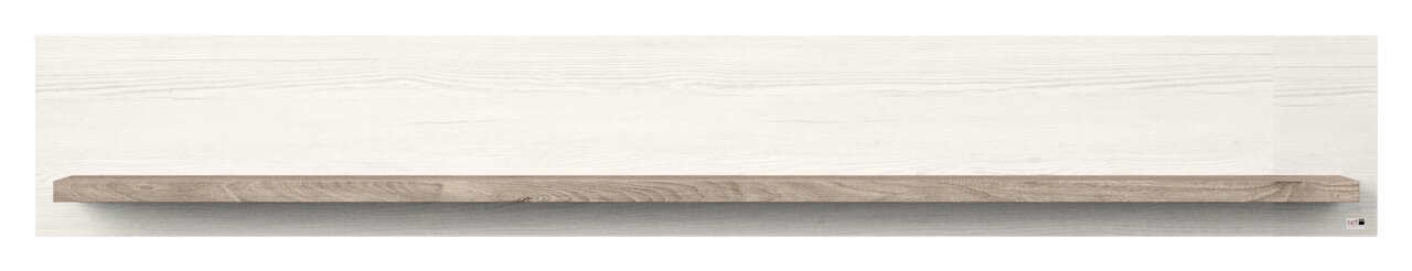 Wandboard aus Holz in heller Holzoptik, frontal betrachtet