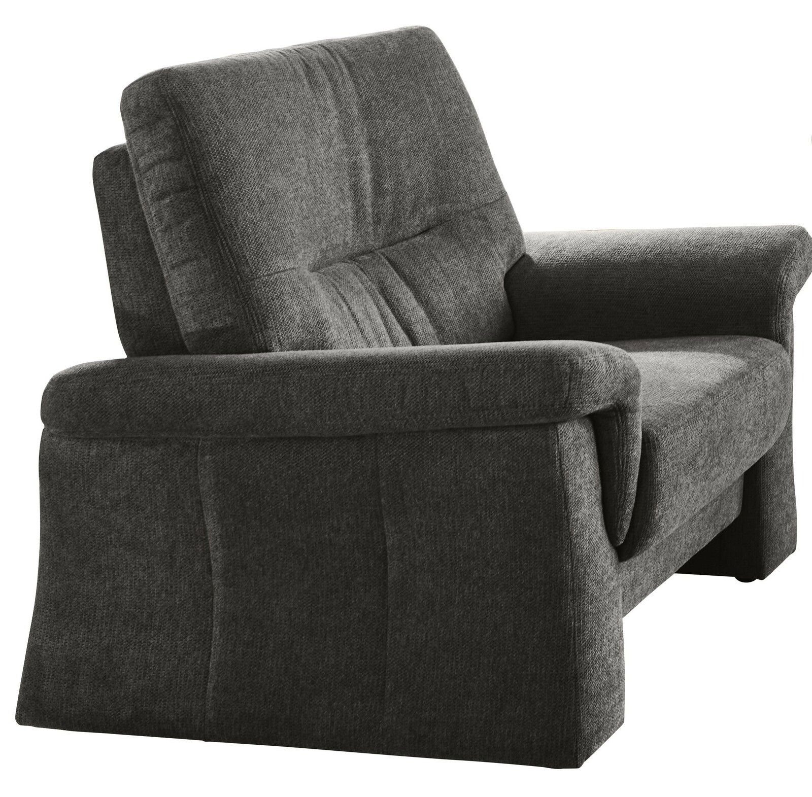 Landscape Sessel BOTTROP Grauer Sessel aus Stoff, seitliche Perspektive