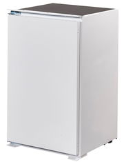 Weißer Küchenschrank aus seitlicher Perspektive