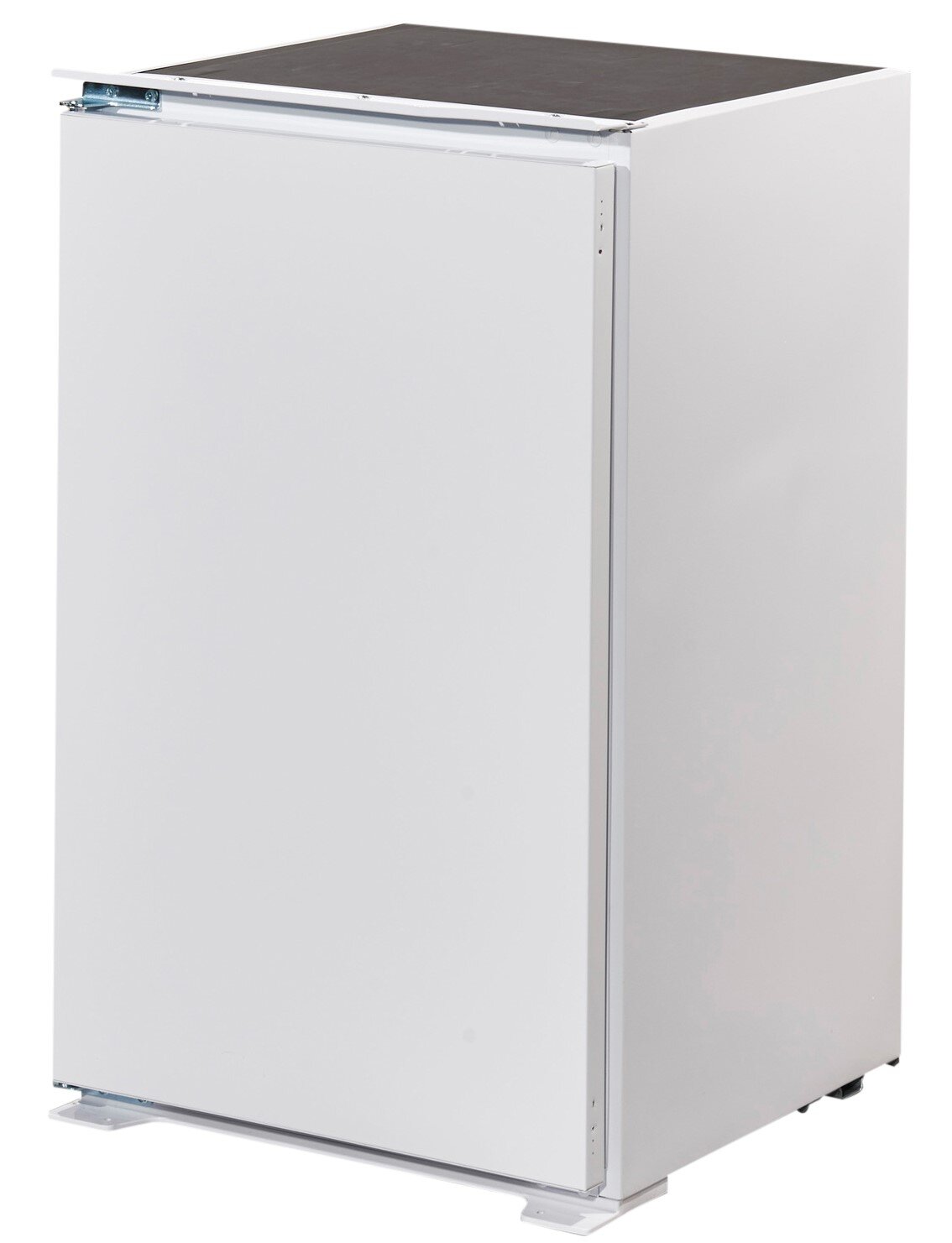 Weißer Küchenschrank aus seitlicher Perspektive