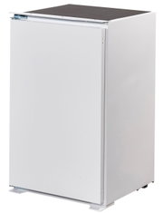 Weißer Küchenschrank aus seitlicher Perspektive