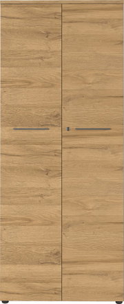 Aktenschrank aus Holz mit zwei Türen, frontale Ansicht