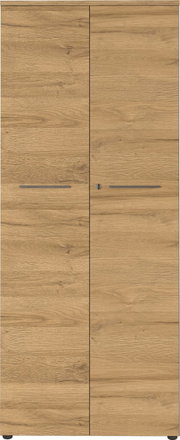 Aktenschrank aus Holz mit zwei Türen, frontale Ansicht