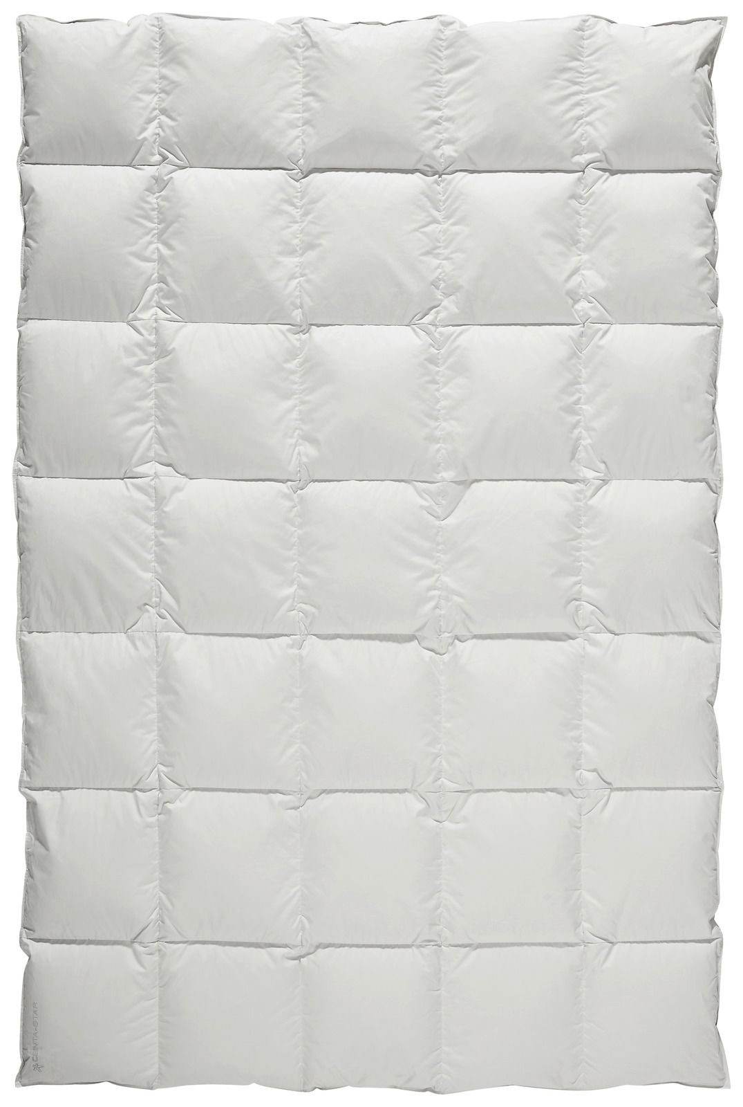 Centa Star Bettdecke ARCTIC OCEAN Weiße Bettdecke in Kassettensteppung, Draufsicht