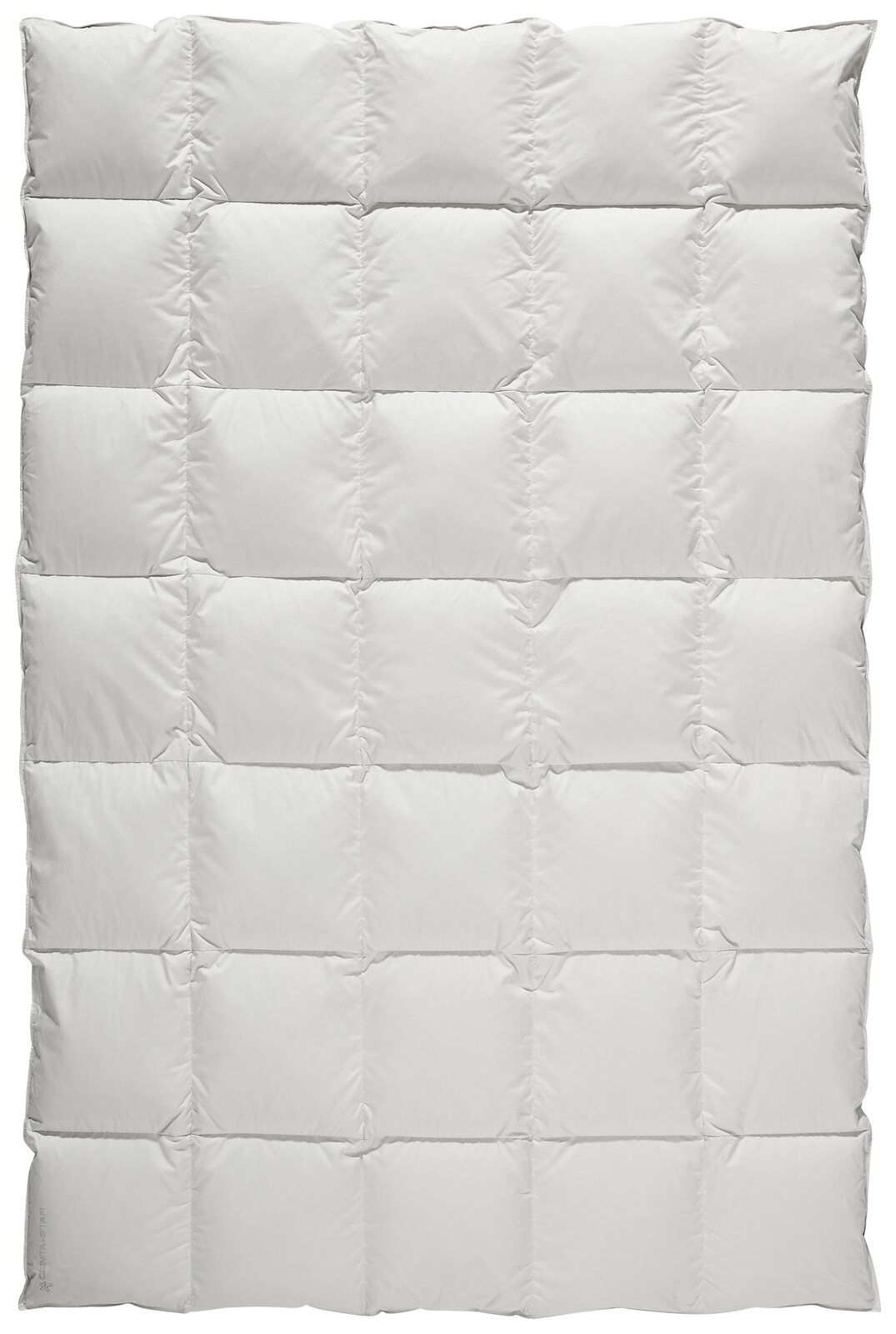 Centa Star Bettdecke ARCTIC OCEAN Weiße Bettdecke in Kassettensteppung, Draufsicht