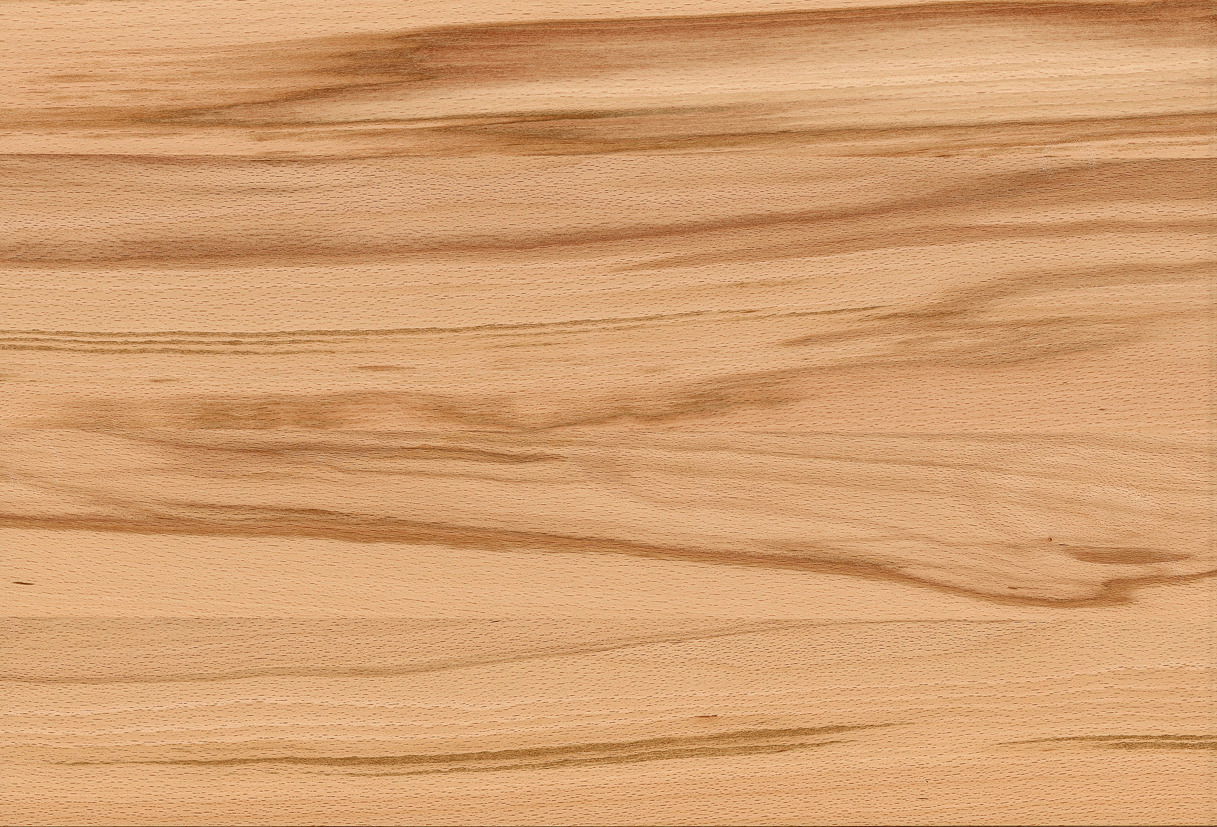 Nahaufnahme einer Holzoberfläche mit natürlicher Maserung in warmen Brauntönen.