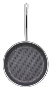 Bratpfanne XL CUT RESIST PURE aus der Vogelperspektive mit Wabenstruktur auf der Bratfläche