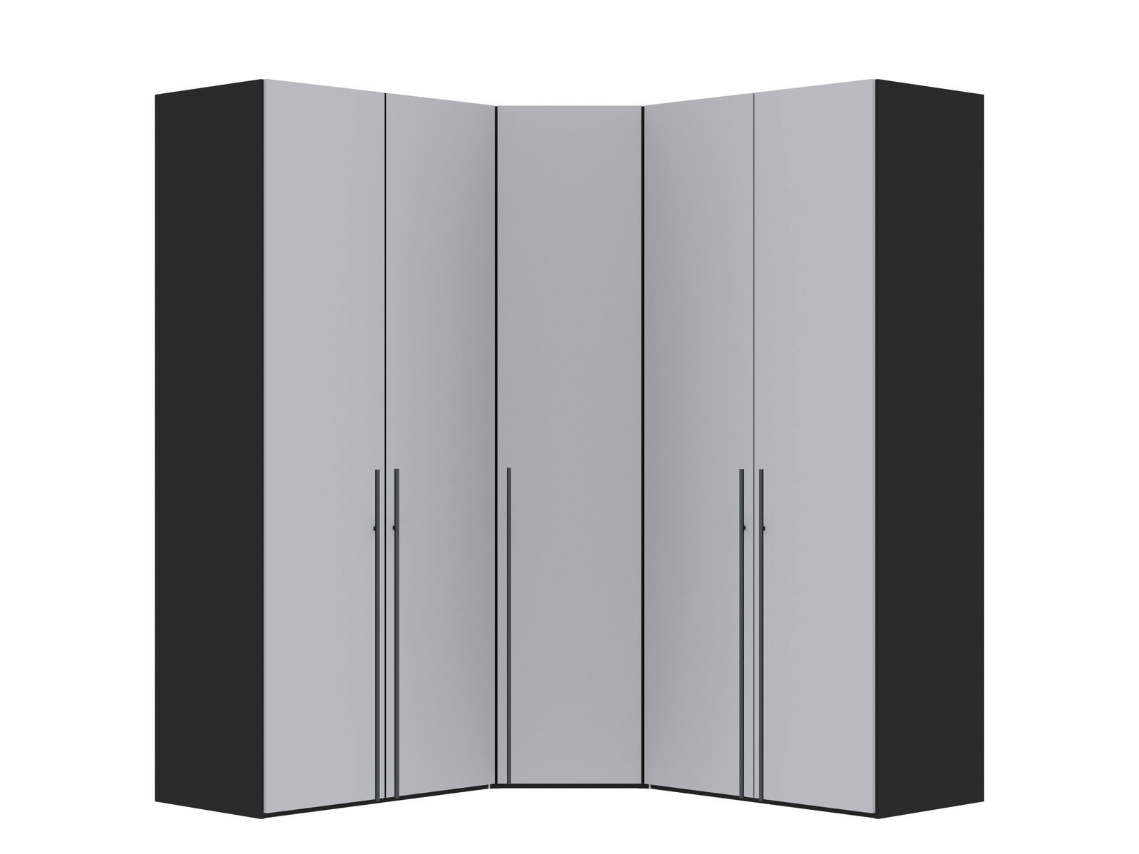 Jutzler Drehtüren-Eck-Schrank 5-trg JUTZLER Eckschrank mit fünf Drehtüren in moderner Optik, frontal abgebildet.