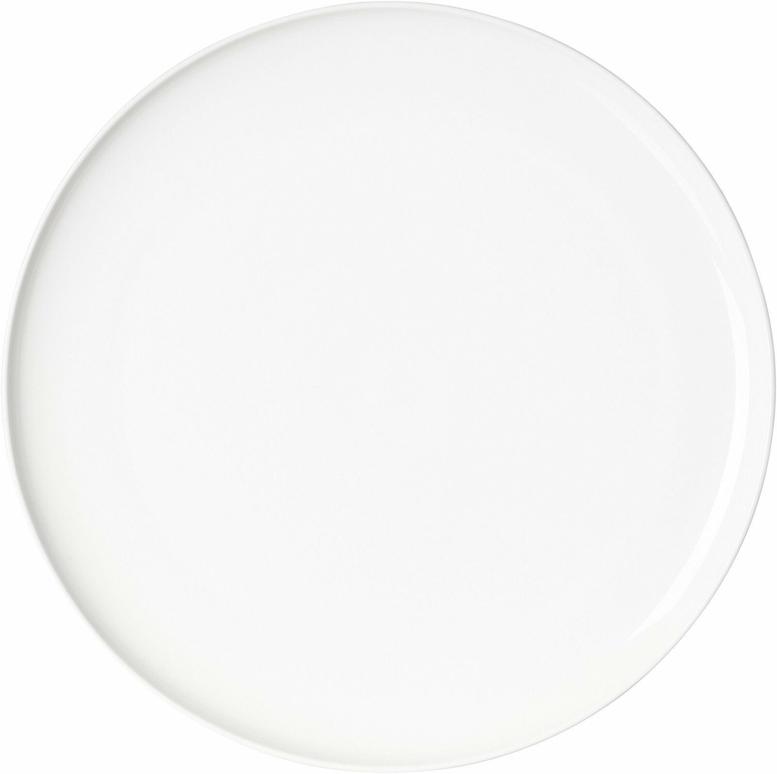 Weißer Speiseteller Skagen 30,5cm aus der Vogelperspektive