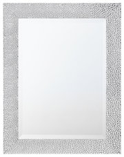 Rechteckiger Spiegel mit dekorativem Rahmen in Nahaufnahme, ca. 55x70 cm