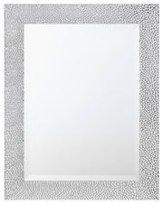 Rechteckiger Spiegel mit dekorativem Rahmen in Nahaufnahme, ca. 55x70 cm