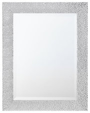 Rechteckiger Spiegel mit dekorativem Rahmen in Nahaufnahme, ca. 55x70 cm
