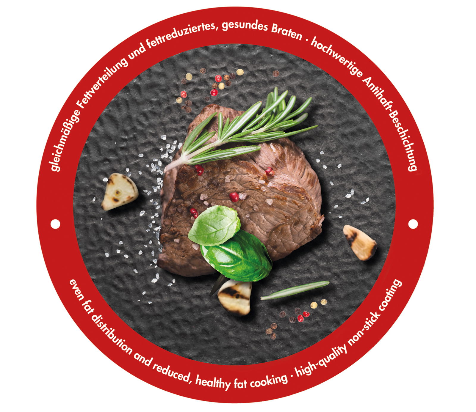 Bratpfanne COUNTRY, 28 cm, mit gleichmäßiger Fettverteilung und hochwertiger Antihaft-Beschichtung, Draufsicht