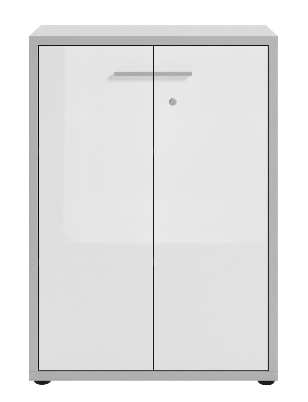 Moderner Aktenschrank mit zwei Türen, Frontansicht