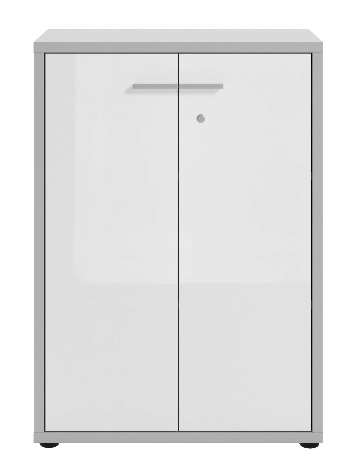 Moderner Aktenschrank mit zwei Türen, Frontansicht